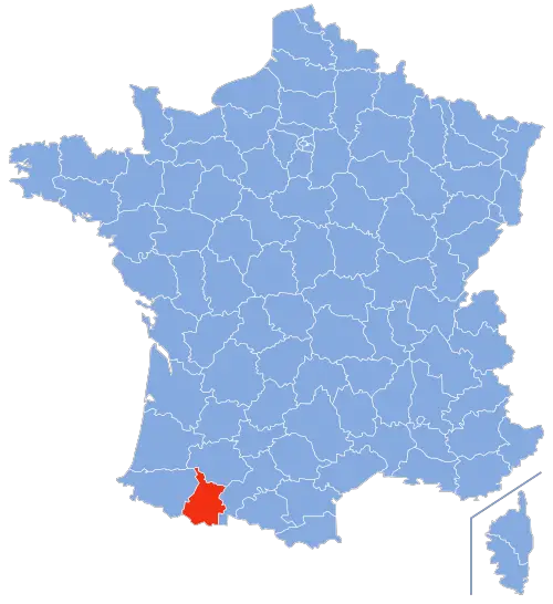 Localisation Hautes-Pyrénées