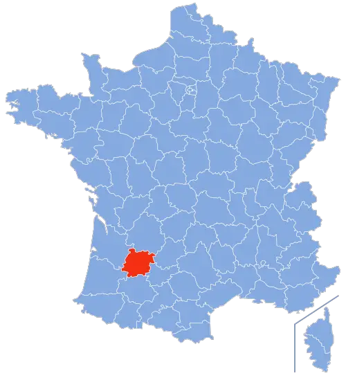 Localisation Lot-et-Garonne